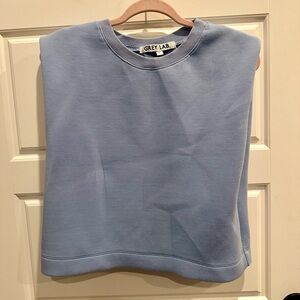 Grey Lab sleeveless sweatshirt tank top